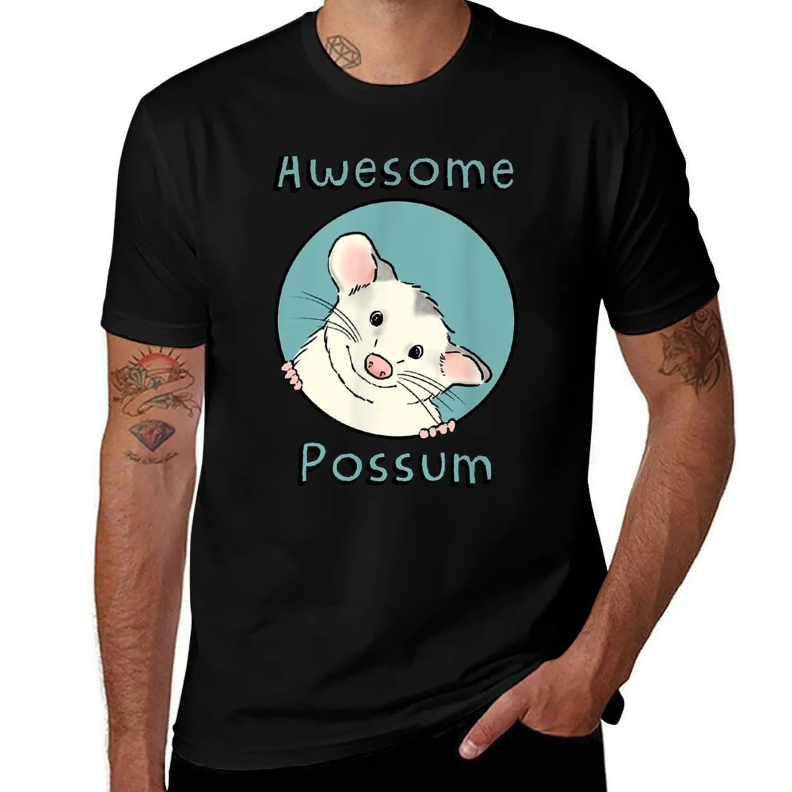 Awesome Possum T-Shirt Sports Basic Short Sleeve T-Shirt