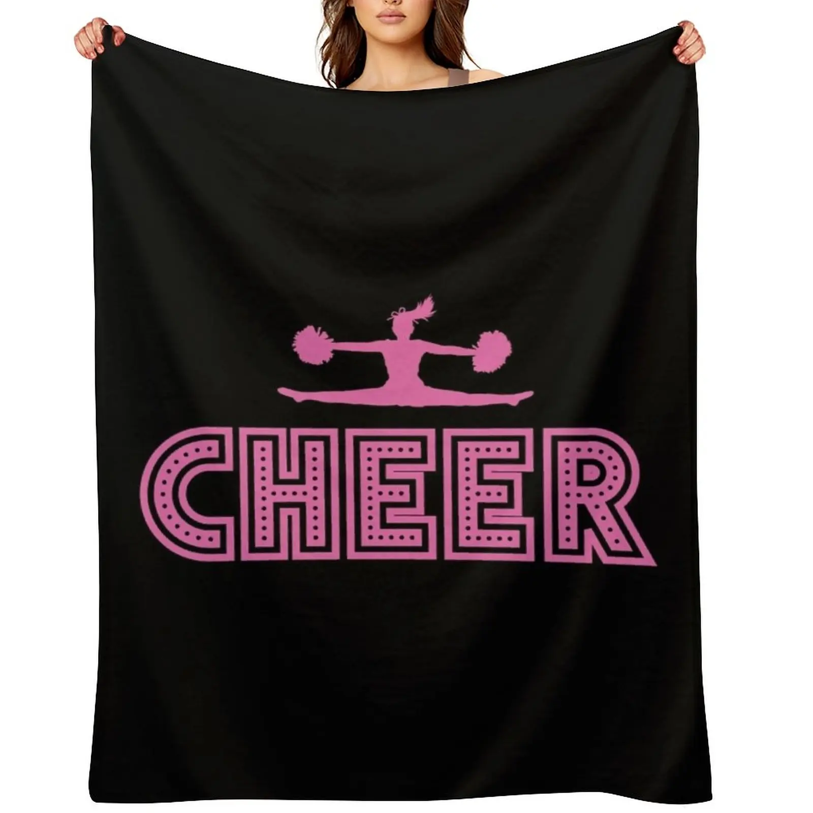 Cheerleader Cheerleading Gift Sport Hobby Throw Blanket Blankets For Baby Soft Plaid Polar blankets ands Travel Blankets