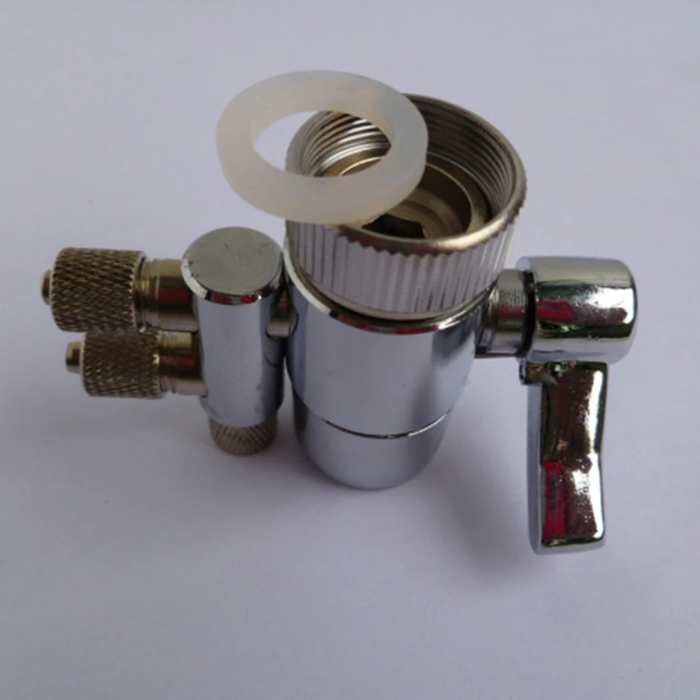 Brass Faucet Water Diverter for Countertop Water Filter M22 to 2point Compatibility Optimal Water Distribution