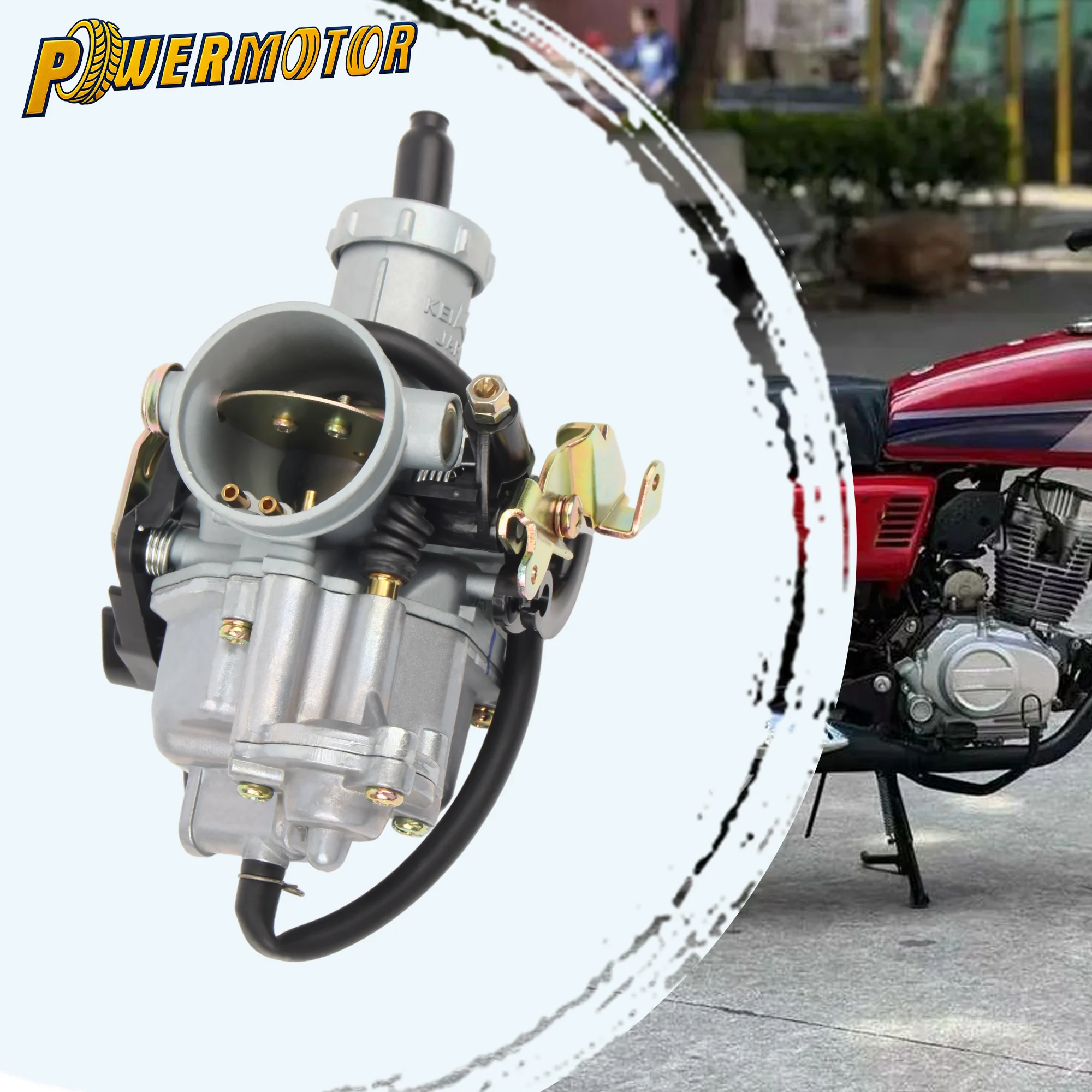 

Motorcycles Carburetor PZ30 30mm Carburetor Power Jet Accelerating Pump for 200cc 250cc Motocross Pit Dirt Bike ATV Accessories