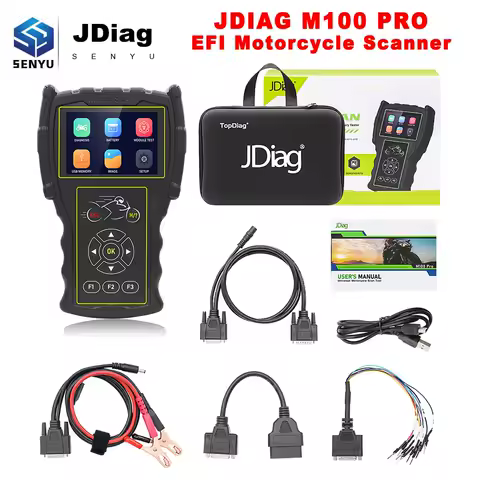 JDiag M100 Pro for Yamaha Suzuki BMW Kawasaki Honda EFI Motorcycle OBD 2 OBD2 Scanner Diagnostic Tool Moto Scan Code Reader