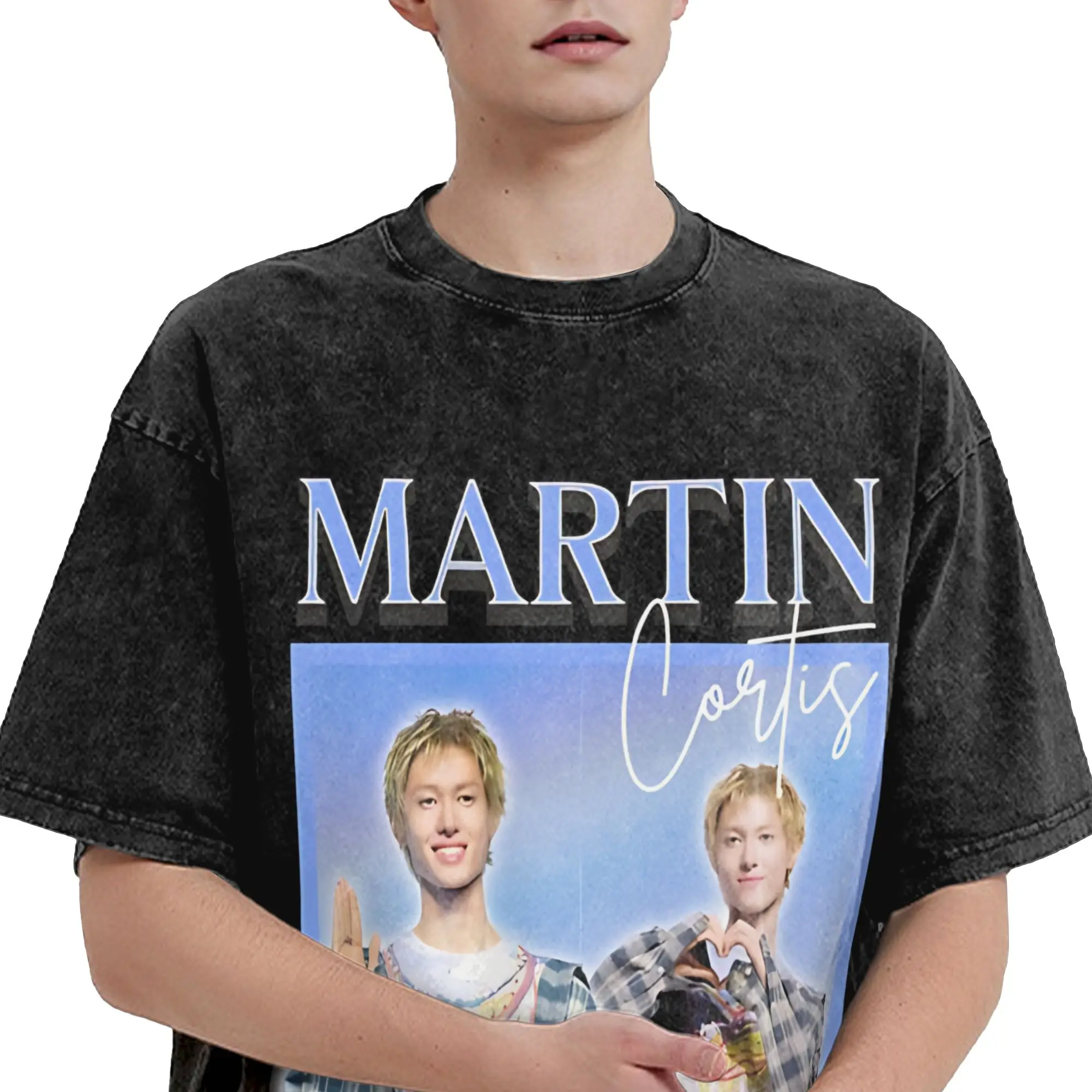 كورتيس الذهاب k البوب k-pop الفرقة المعبود تي شيرت الهيب هوب غسلها 100% القطن المعتاد تي شيرت للرجال النساء الشارع الشهير الصيف تيز