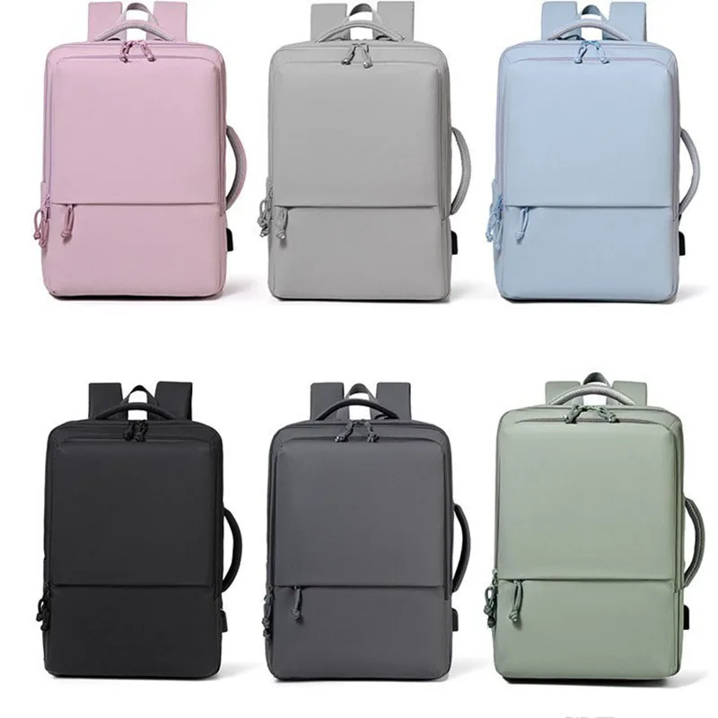 Multifunctional Women Men Top-handle Hand Bag Luggage Backpacks Business College Laptop Travel Backpack Waterproof Schoolbag