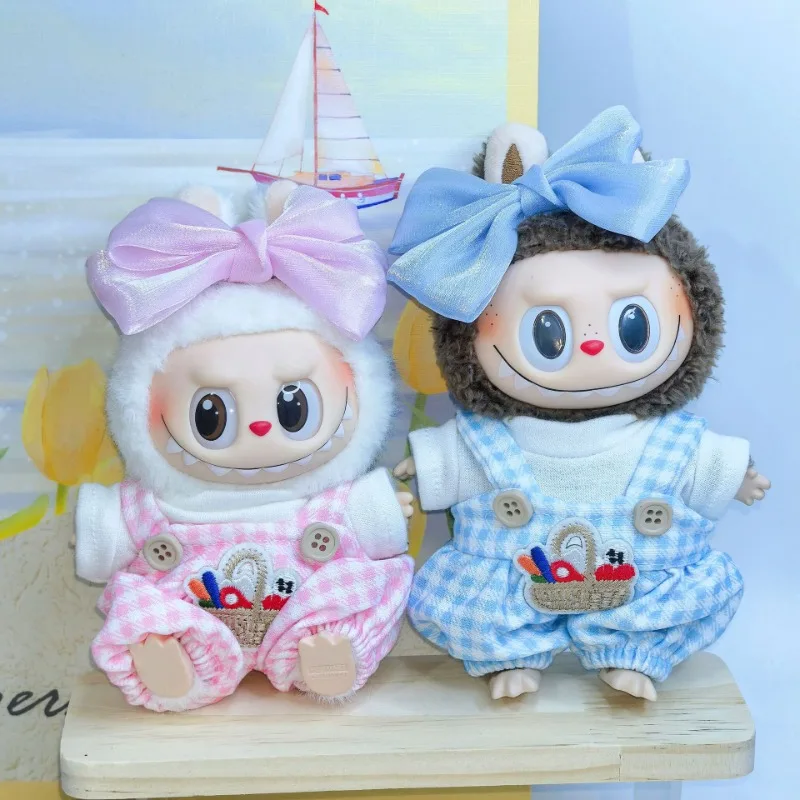 

[Clothes only] Cute cute 17cm pendant blind box Labubu clothes Labubu doll baby clothes cone overalls gifts