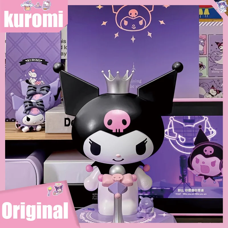 

DIY Sanrio Character Kuromi Bluetooth Speaker Desktop Ornaments Toy Anime Kuromi Speaker Diy Scrawl Figurines Toy Gift For Girls
