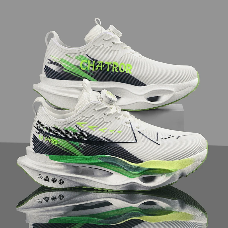 Men Running Shoes New Mens shoes sneakers flick Comfy Breathable lining Hollow out shoe soles Cushioning Men's Tennis trainers
