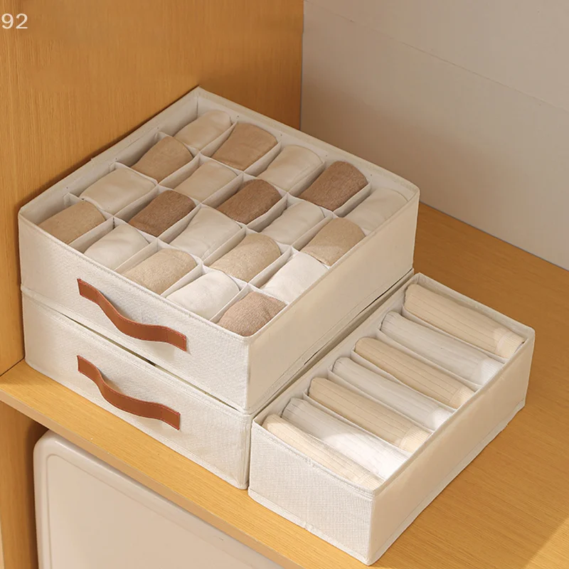 1-Pack Foldable Fabric Pants Box for Efficient Dresser and Wardrobe Organization; Ideal for Home Improvement