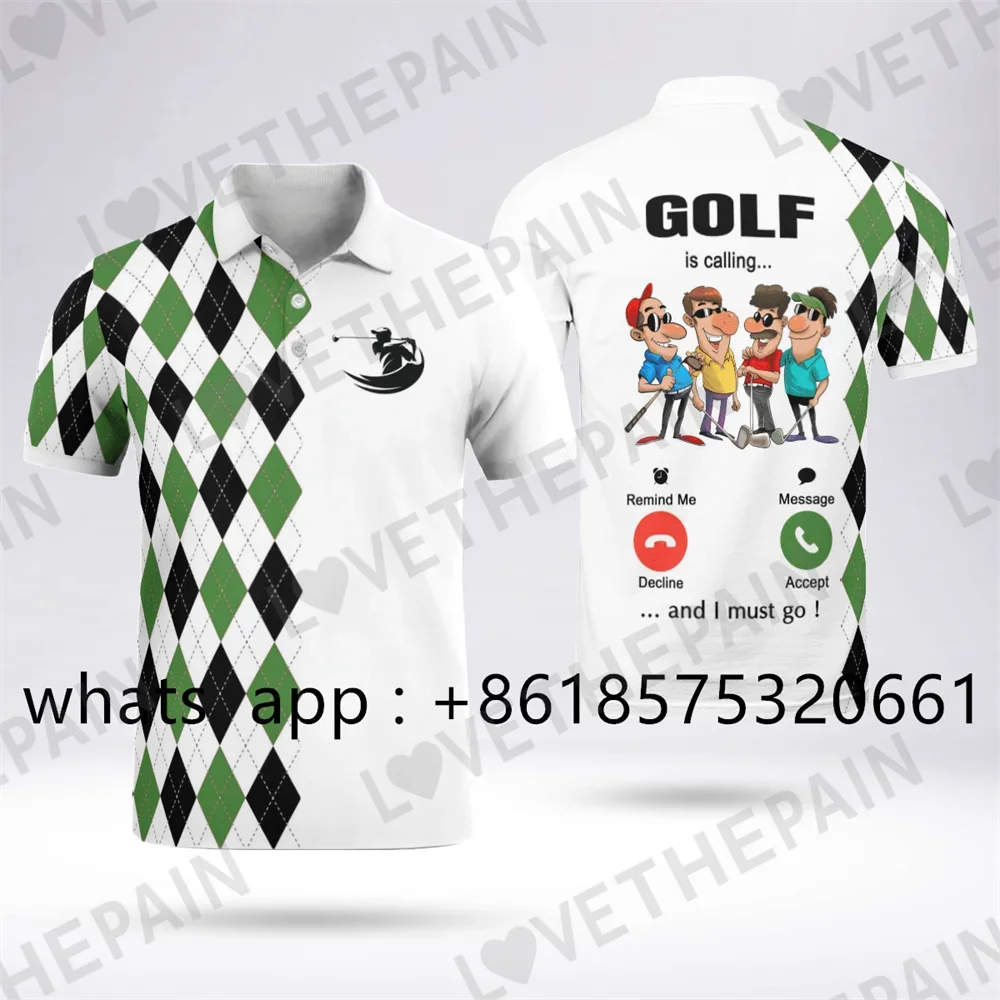 Summer Golf Shirt Kid's Outdoor Sports T-shirt Polo Quick Drying Clothing Leisure Sports Jersey Fashion Printed Top Golf Wear view 2