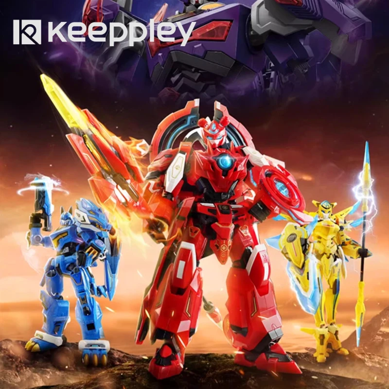 keeppley transforming robot building blocks cosmic mecha model Chinese animation peripheral collection ornaments children's toys