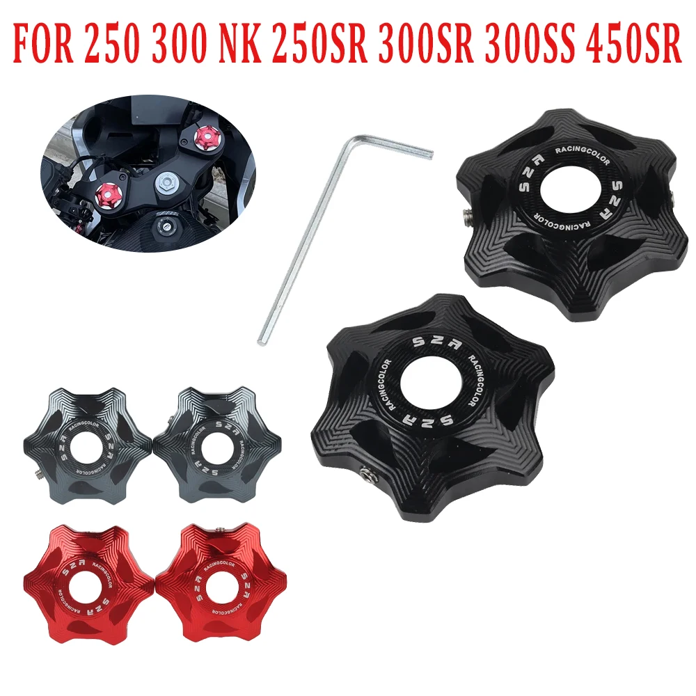 Motorcycle Front Fork Shock Absorber Decorative Screw Cover For CFMOTO CF 250SR 250NK 300NK 300SR 450SR 300SS 250 450 SR 300 NK