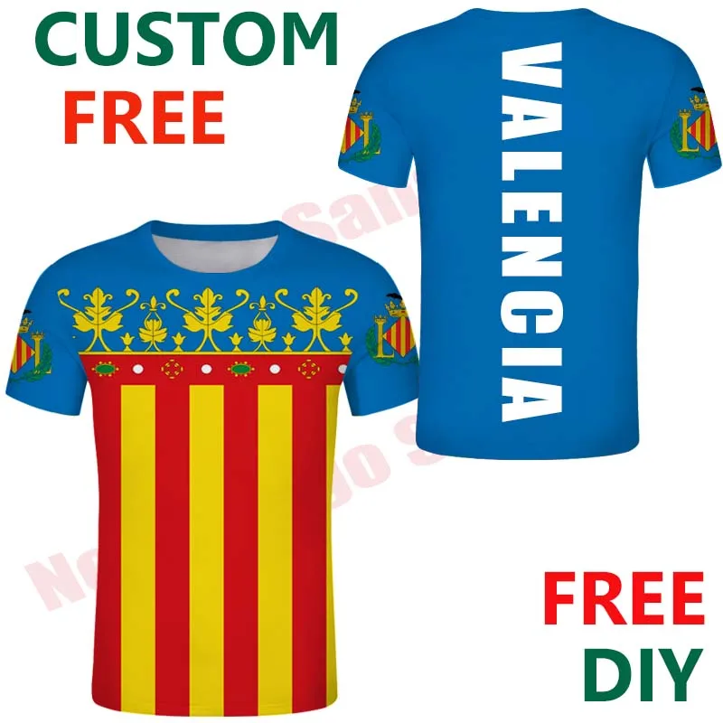 Valencia Soccer Jersey Football T Shirt Valencia Fc Valencia Kit Kids Child Football Club Logo Custom T-shirt