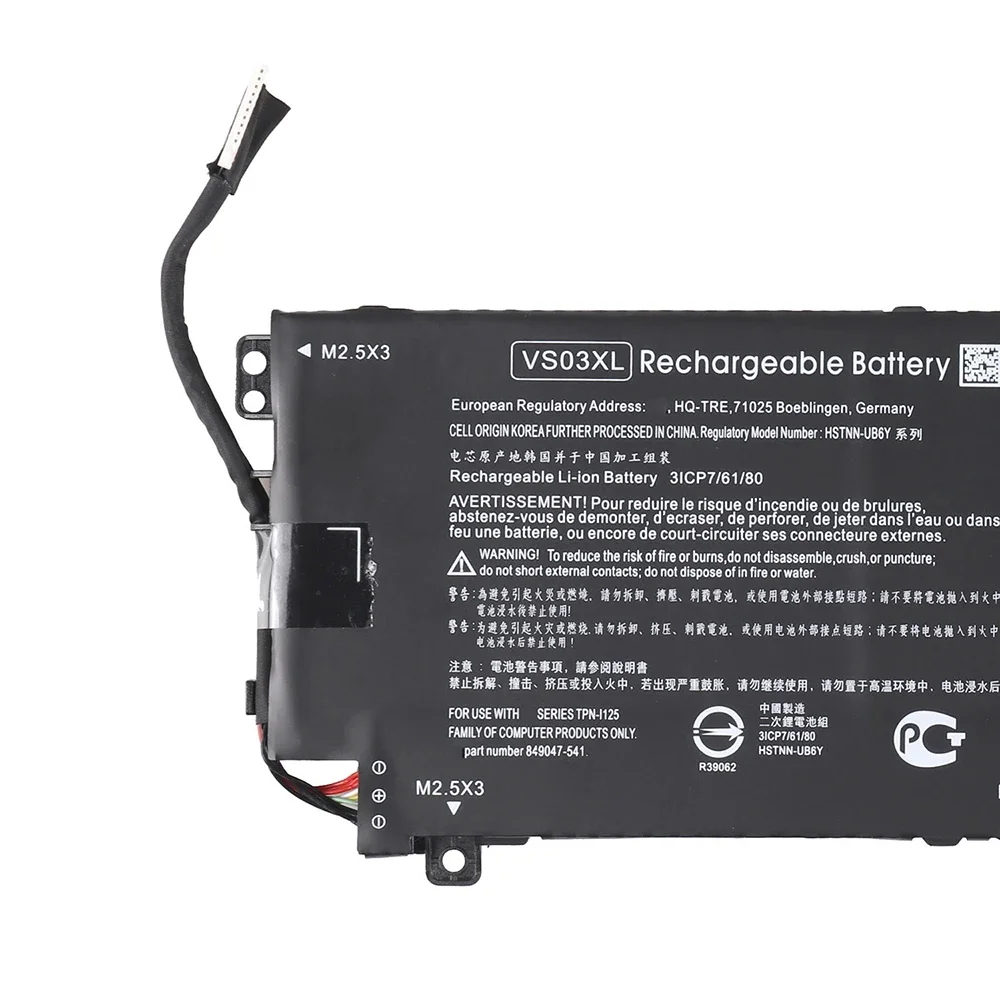 Brand New Original VS03XL 11.55V 52Wh Laptop Battery for HP ENVY 15-AS000 15-AS001 849047-541 849313-850