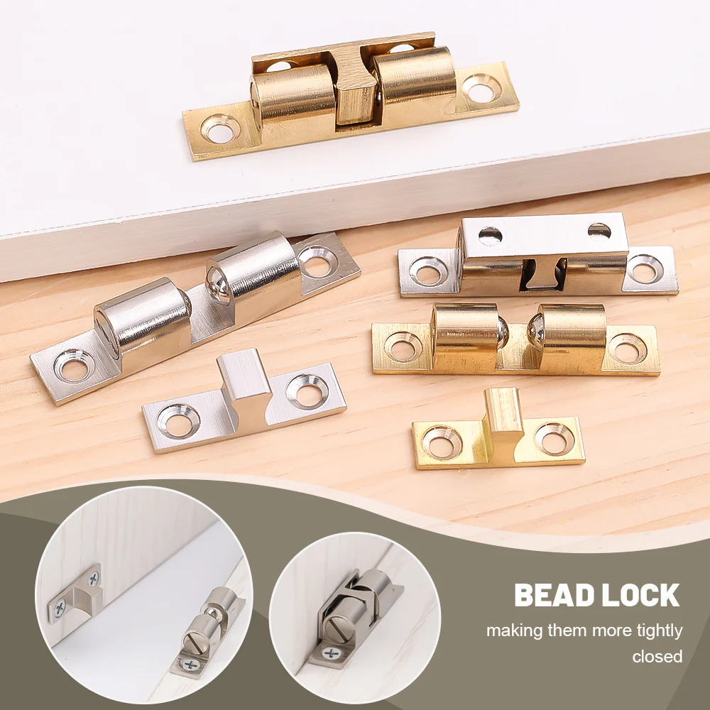 Boutique home door locks, furniture cabinets, spring double ball locks, adjustable tension lock buckles for closet doors