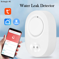 Tuya WiFi Water Immersion Sensor Smart Life Leakage Sensor Water Linkage 100db Alarm App Remote Monitoring Water Leak Detector