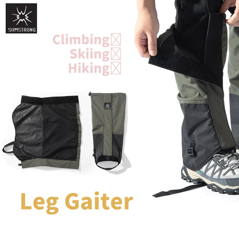 SAMSTRONG Waterproof Leg Gaiter Outdoor Sports Snow Cover Skiing Sandproof Sandproof Hiking Sand Prevention Leg Cover Breathable