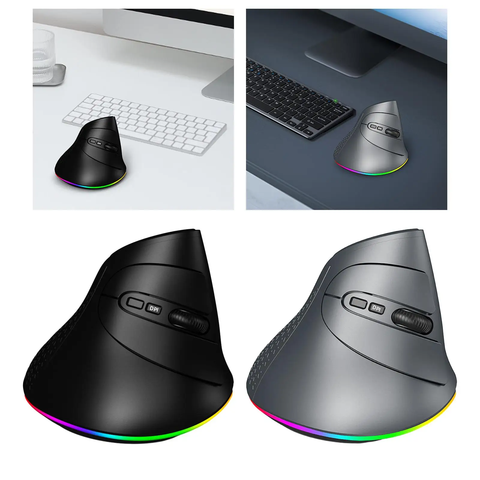 

Vertical Mouse Office Rechargeable Ergonomic Mouse for Computer PC Desktop