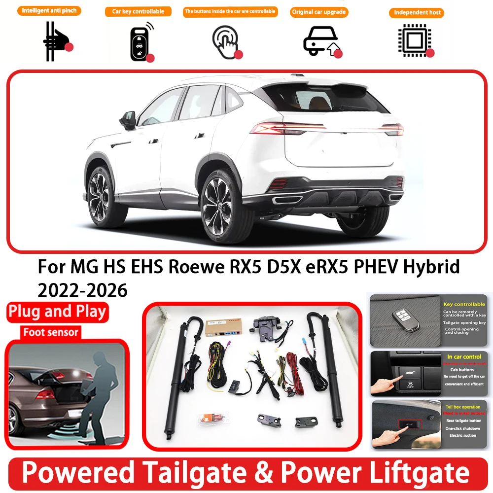 for MG HS EHS Roewe RX5 D5X eRX5 PHEV Hybrid 2022-2026 OEM Auto Powered Tailgate Power Liftgate Rear Trunk Opener System