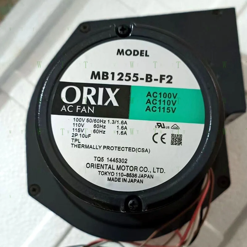 

H 1 pcs ORIX MB1255-B-F2 100V 1.6A Sirlock blower cooling fan