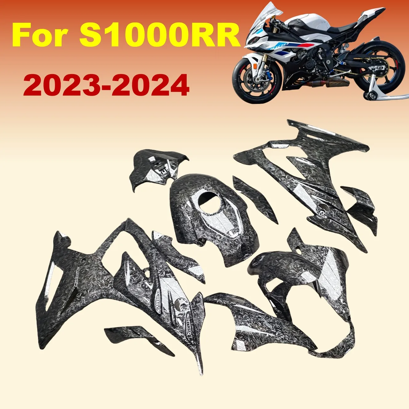 Motorbike complete set Fairing Kits fit For S1000RR  2023 2024 S1000 RR  High Quality Carbon Fiber Bodywork set