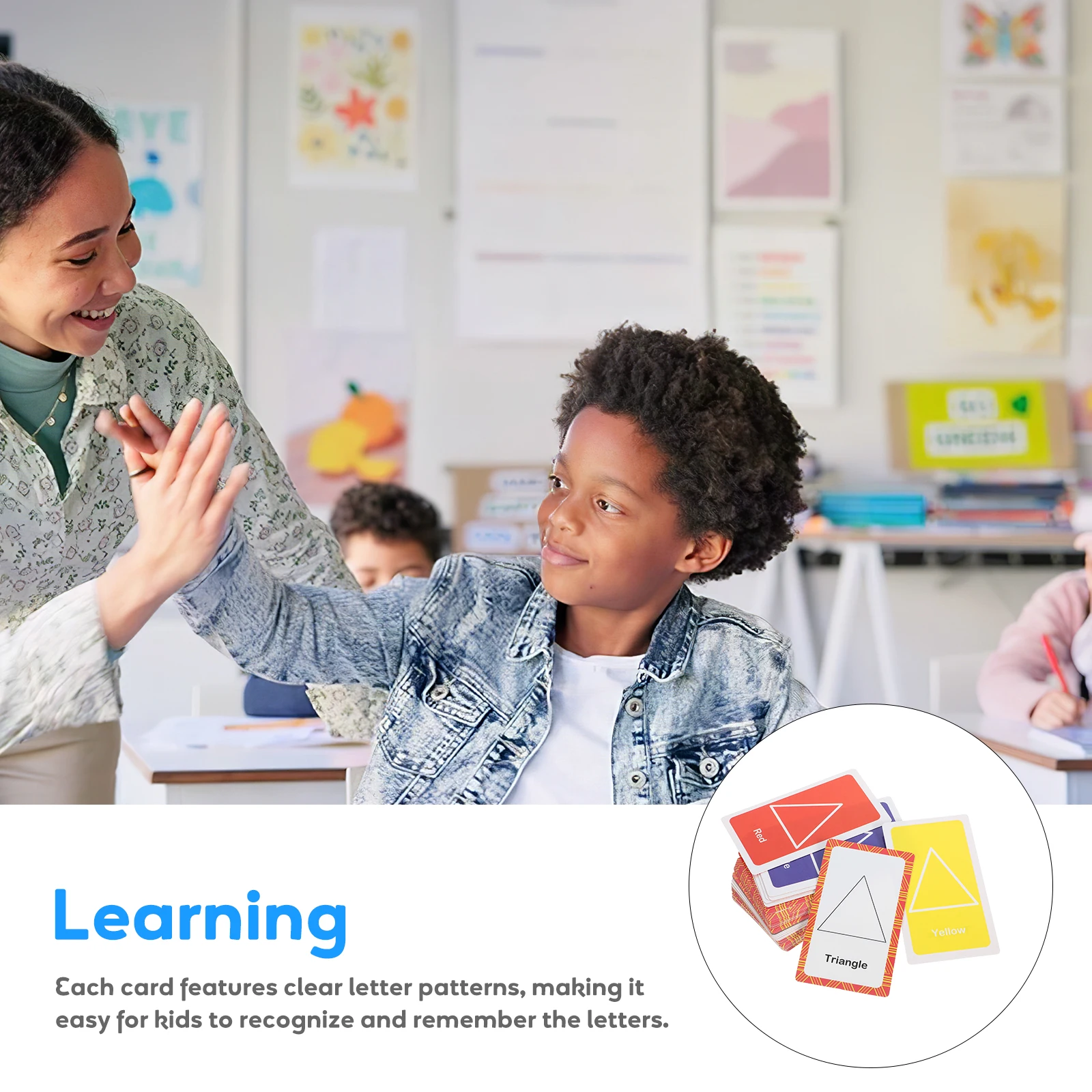 1 ensemble de cartes Flash en forme de couleur, carte Flash en papier, apprentissage des tout-petits, cartes éducatives de développement, amélioration de la mémoire