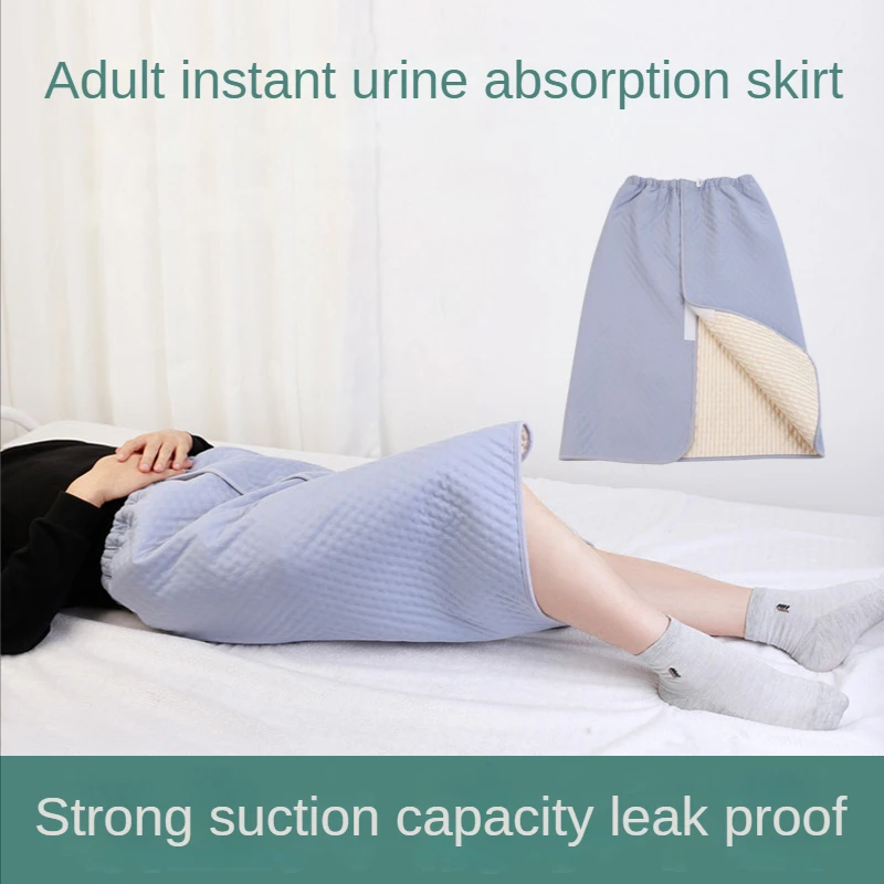 Adult Incontinence Briefs  Cloth Diaper Skirt Thick Leak-Proof Underwear for Elderly Bedridden Patients Nightgowns & Sleepshirts