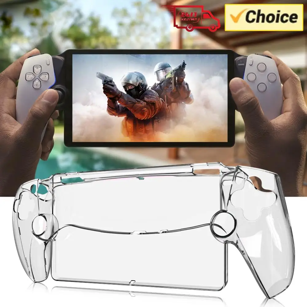 

Прозрачный защитный чехол для игровой консоли Playstation Portal, полная защита от падений, моющийся, для контроллера, из поликарбоната