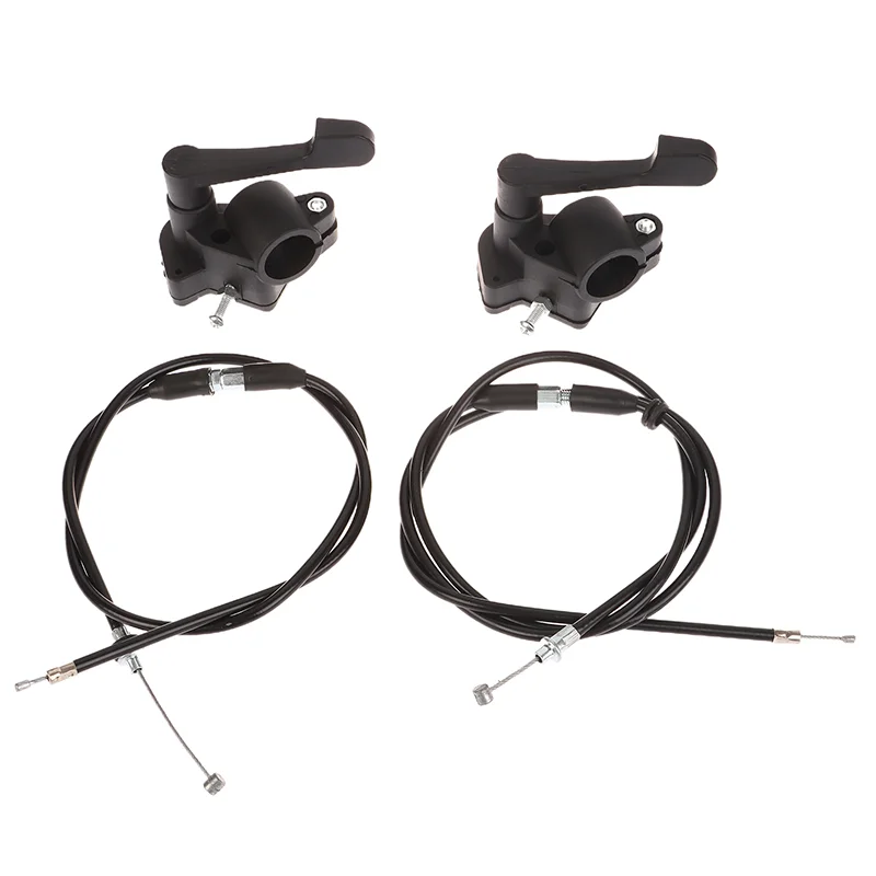 Complete Throttle Lever Thumb Control Assembly for ATV Quad with Cable and Grips - Fits 50-250cc