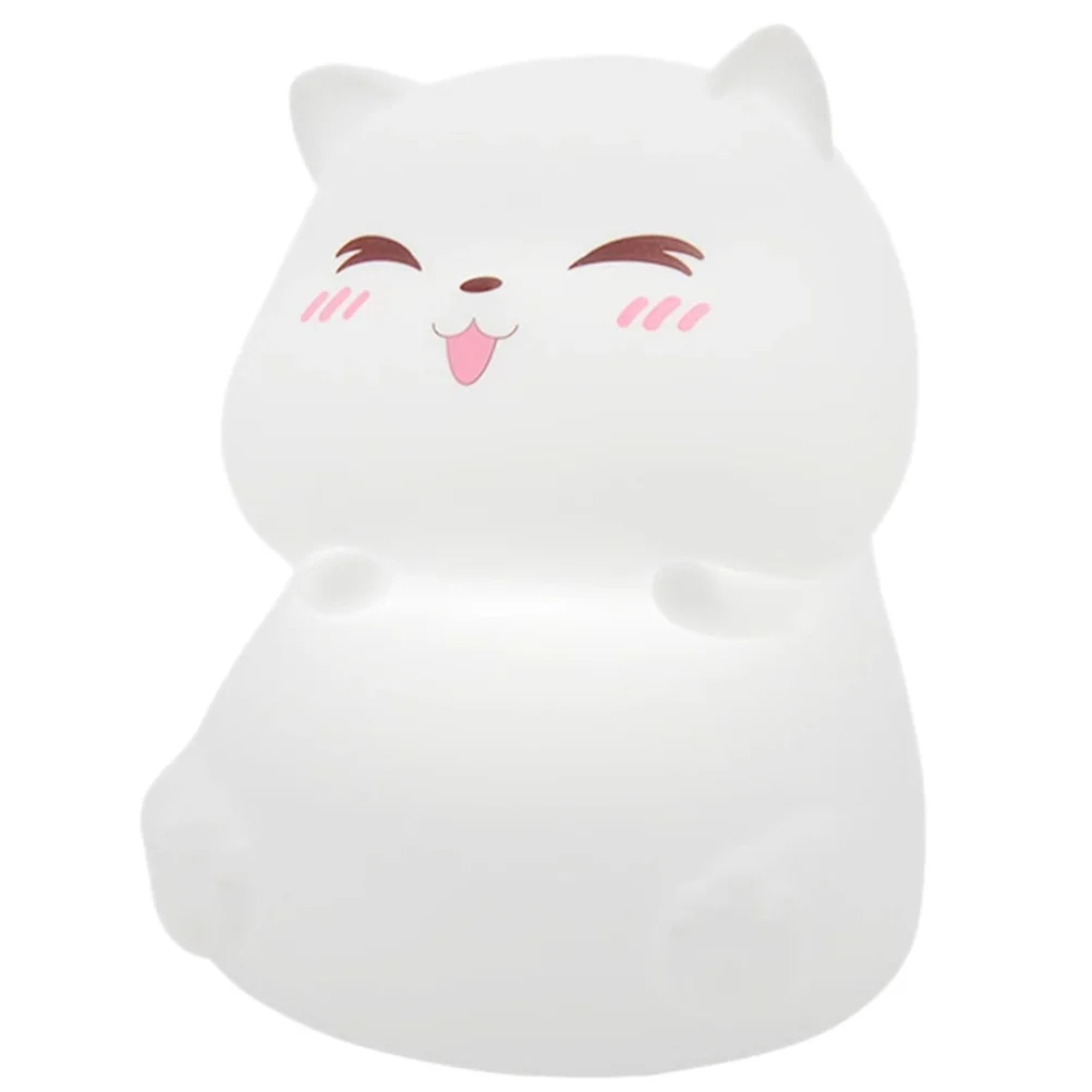 1 قطعة شكل Led ليلة قابلة للشحن سيليكون مكتب ضوء لغرفة النوم الحضانة الكرتون Led مصباح مصباح ديكور رائعتين