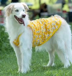 Big Dog Clothes Summer Vest Anti-hair Loss Pet Clothing Printed Puppy Summer Clothes Suitable For Small, Medium and Large Dogs