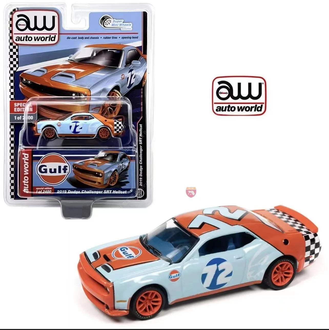 Auto World 1:64 AW  2019 Dodge Challenger SRT hellcats  Mijo Limited collection  metal die-casting car models