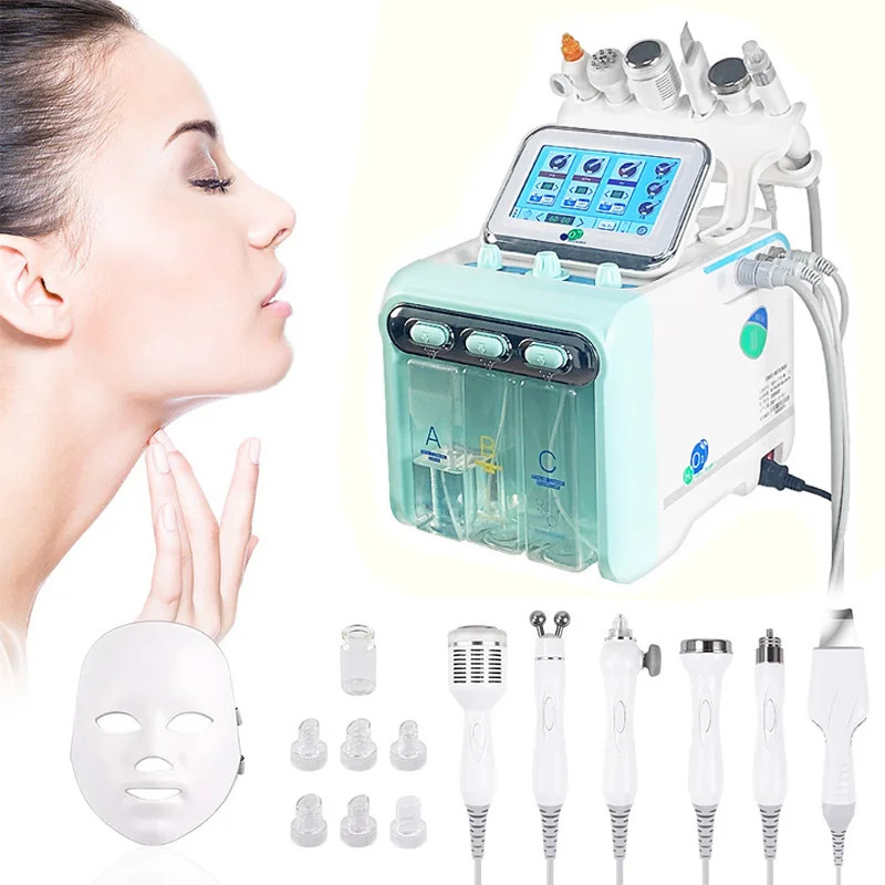 7 In 1 Water Oxygen Small Bubble Machine professional Hydra Water Dermabrasion Beauty Instrument Facial Spa Skin Clean