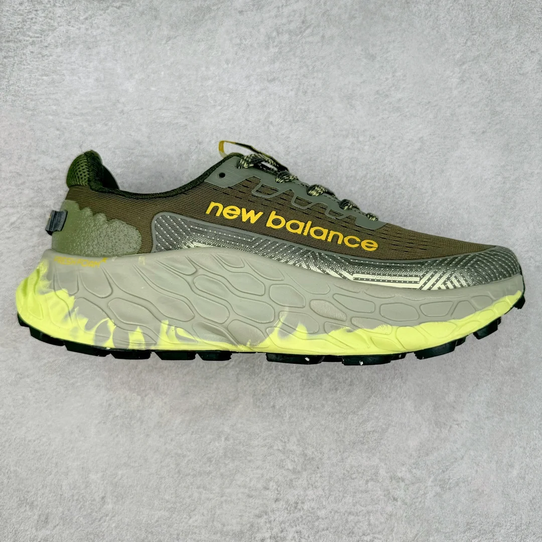 NewBalance-Chaussures de course légères et durables pour hommes et femmes, chaussures de jogging unisexes, respirantes, Freshfoam Trail More V3 ShockVerde