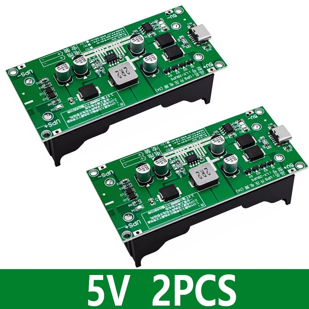 Typ-C 15 W 3 A 18650 Lithium-Batterie-Ladegerät-Modul DC-DC Step-Up-Booster Schnellladung USV-Stromversorgung/Konverter 5 V 9 V 12 V