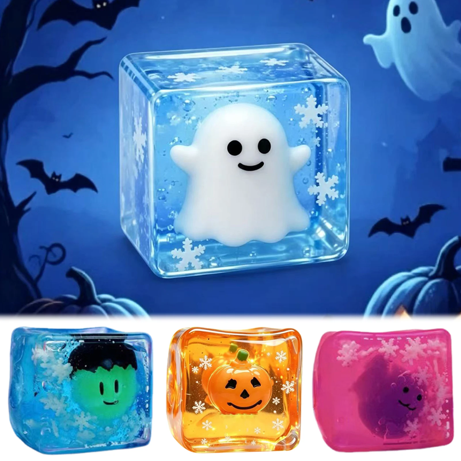 Halloween Maltose Squeeze Toy,Sensory Toys For Anxiety Relief Instants Stress & Anxiety Relief Trick Or Treat Goodie Bags