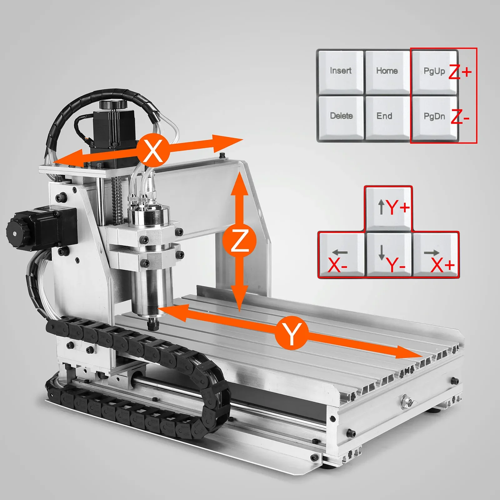 New Model Minii Cnc Router   Desktop Engraving  Machine Model CNC 4060  Smart Carving Router  Machine with 3020 3040 4060