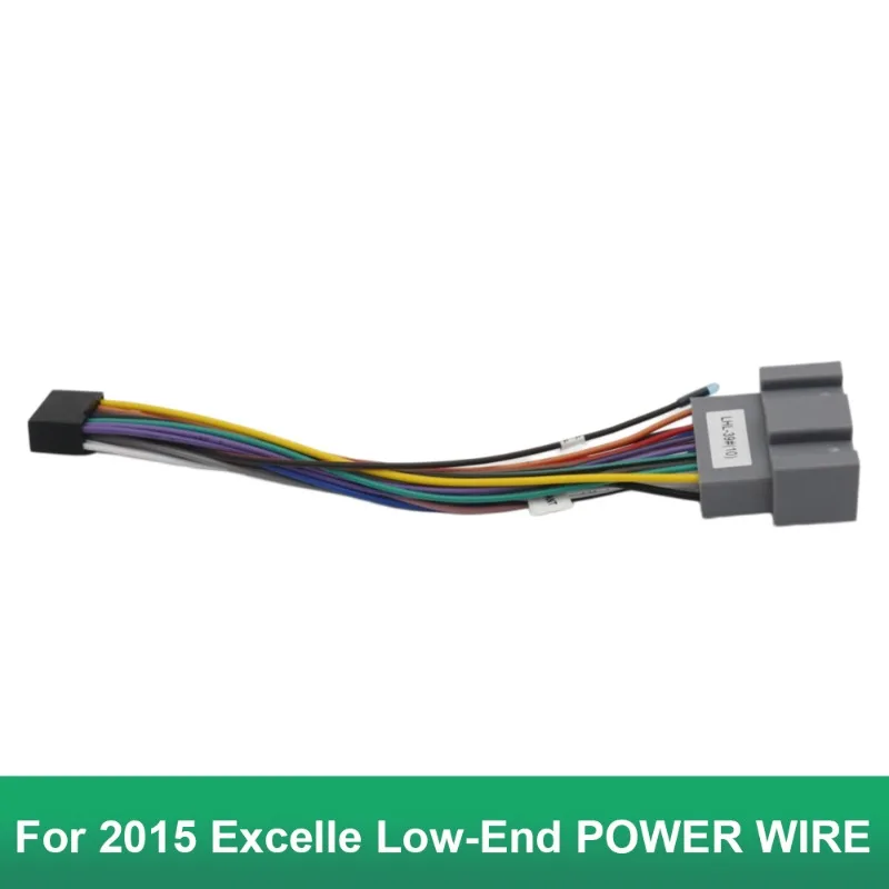 For Buick Excelle 2015 Base Model Power Wiring Harness Adapter Cable for Android Car Radio Head Unit