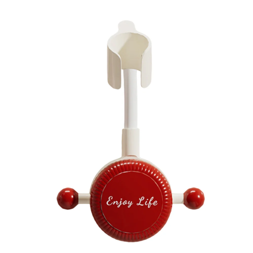 

360° Adjustable Suction Cup Shower Head Bracket Tulip Pattern INS Shower Head Support Stand Dopamine Strong Bearing