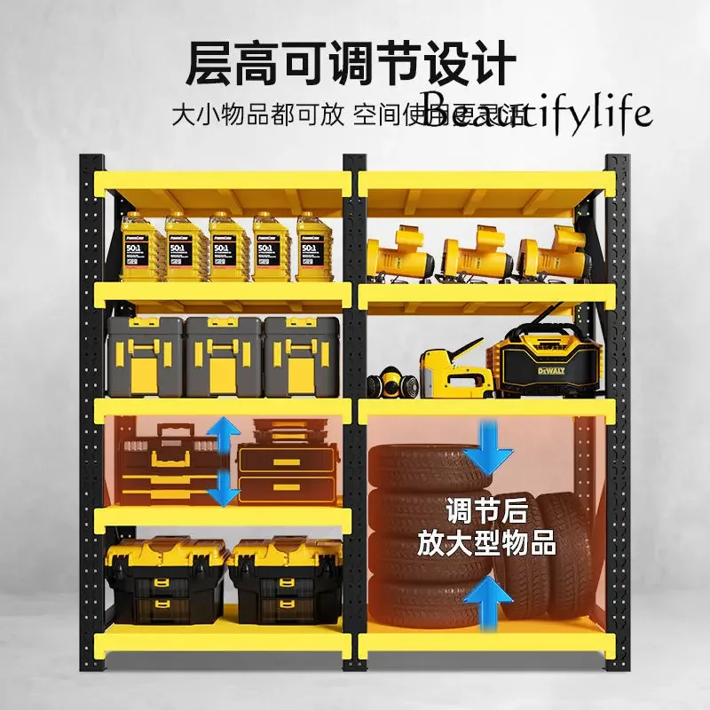 X40 Household Storage Shelves Supermarket Display Shelves Heavy Duty Warehouse Multi-storey Garage Storage