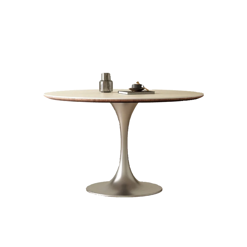 

Work Coffee Dining Tables Living Room Read Books Simplicity Nordic Dining Tables Round Stainless Steel Home Furniture Tafel MHCZ