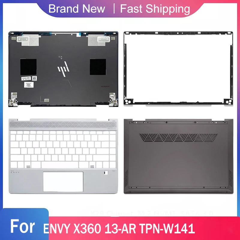 Nuovo Caso di Base Inferiore Per HP ENVY X360 13-AR TPN-W141 Serie LCD Del Computer Portatile Posteriore Della Copertura Superiore Lunetta Anteriore Palmrest Superiore ABC D Borsette