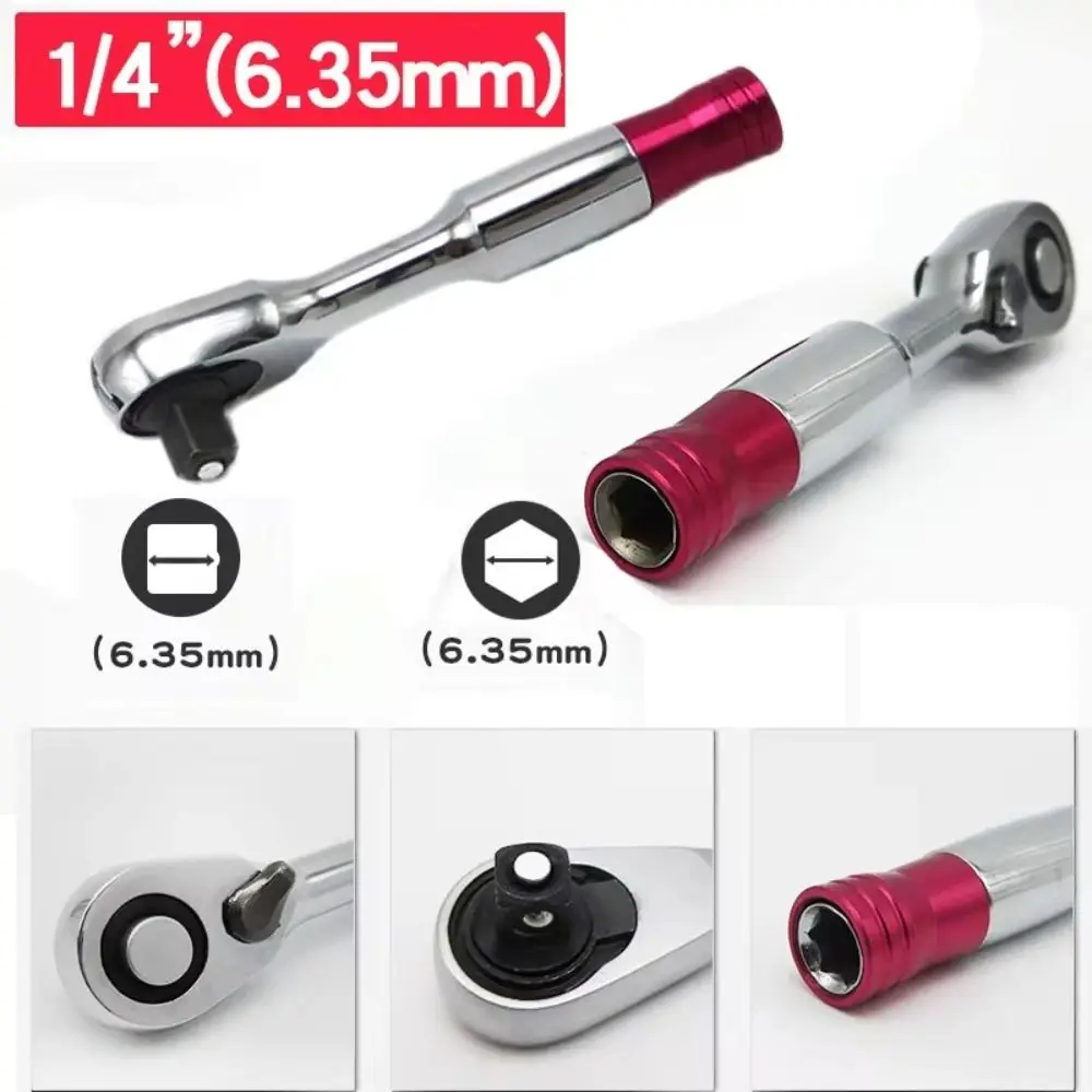 Professional CR-V Torque Ratchet Wrench 85mm/100mm 2-in-1 Spanner 72 Teeth Hand Repair Tool Vehicle Bicycle Bike