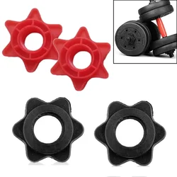 Dumbbell Spin Lock Screw Clips, Splock Collars, Porca De Plástico, Porca Barbell, 1 Barras De Levantamento De Peso, Vermelho, Preto, 2 Pcs