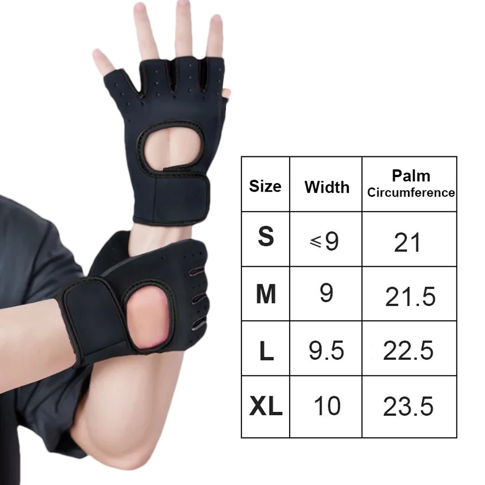 Weight Lifting Gloves Gym Fitness Body Building Training Gloves Anti-slip Cycling Glove Men Women Sports Exercise Workout Mitten