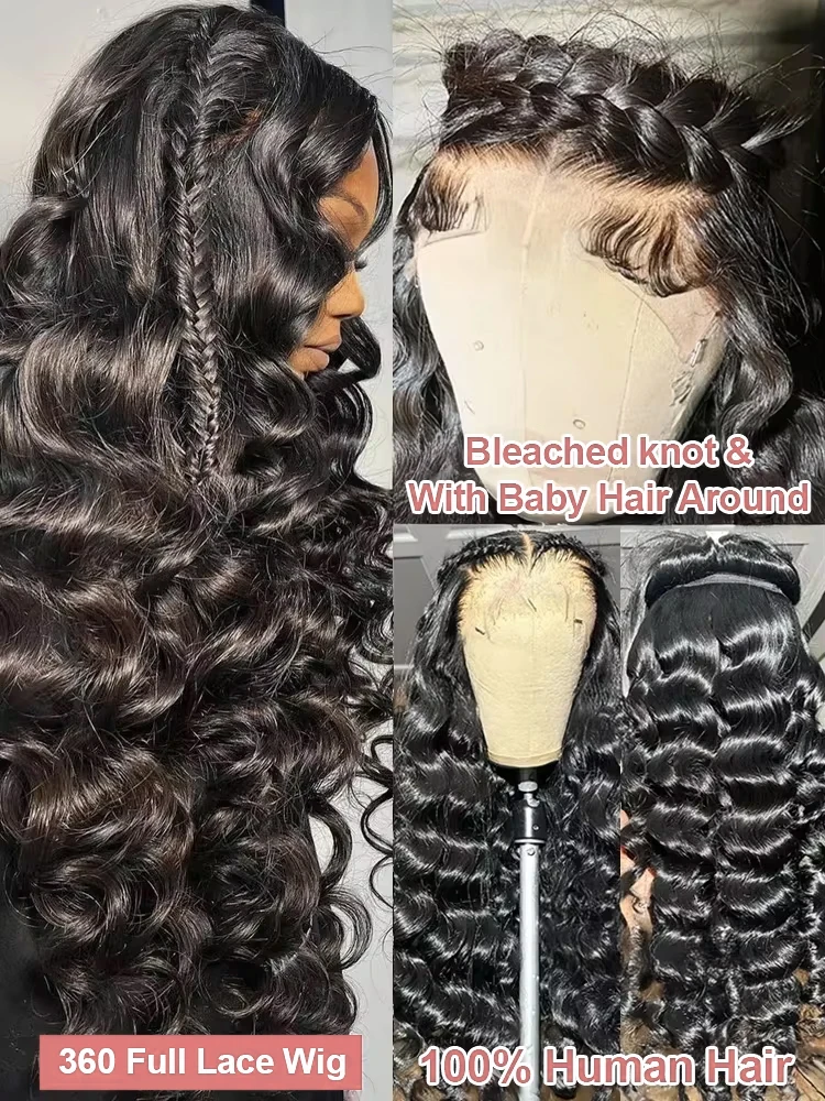 30 40 Inch 13x6 Hd Lace Frontal Wig Human Hair Loose Deep Wave Wig 13x4 Curly Wigs Water Wave 360 Full Lace Front Human Hair Wig