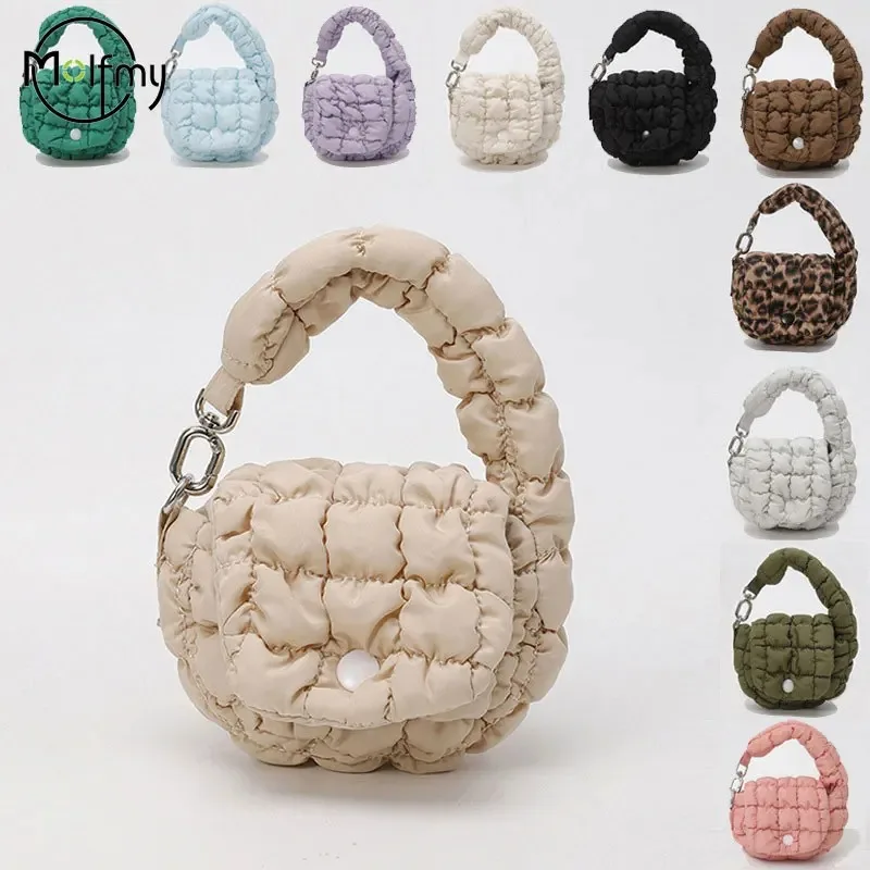 Mini Bags Cloud Waist Pack Lipstick Storage Packet Solid Secure Button Closure with Decorative Coin Purse and Headphone Bag 2026