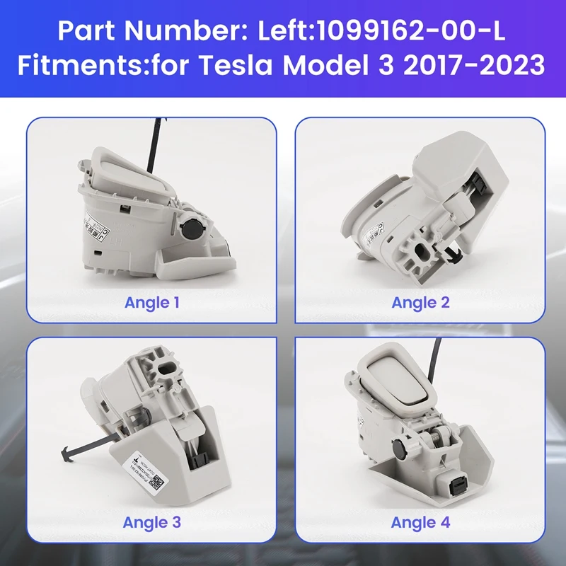 1 قطعة سائق السيارة الجانب الخلفي الداخلية سقف خطاف تعليق المعاطف الجمعية ل تسلا نموذج 3 2017-2023 #2