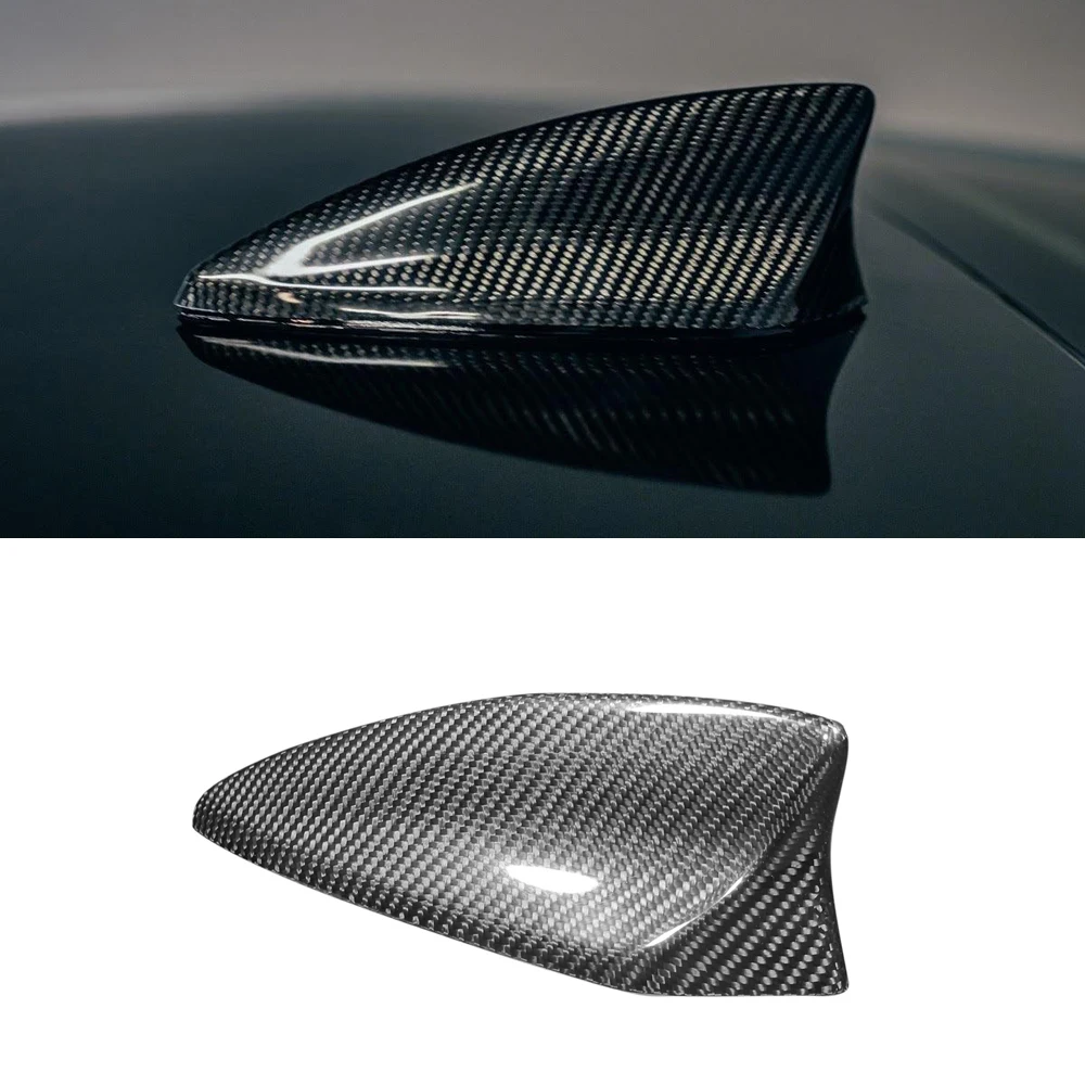 

For Chevrolet Camaro 2016-2022 Real Dry Carbon Shark Fin Antenna Aerial Cover Car Trim