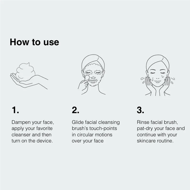 فرشاة الوجه الكهربائية ساخنة مقاوم للماء منظف المسام حزام السيليكون شاحن مغناطيسي جهاز تنظيف الوجه