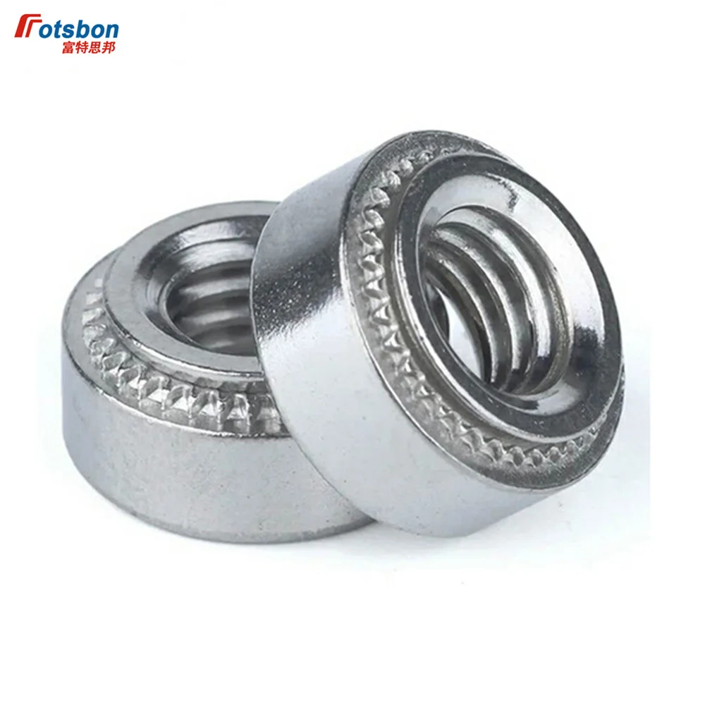 S-0813-1/2 Self-Clinching Fasteners Used On Thin Sheet Carbon Steels Press In Nuts Inch Threaded Rohs Zinc Plating Rivets 100PCS