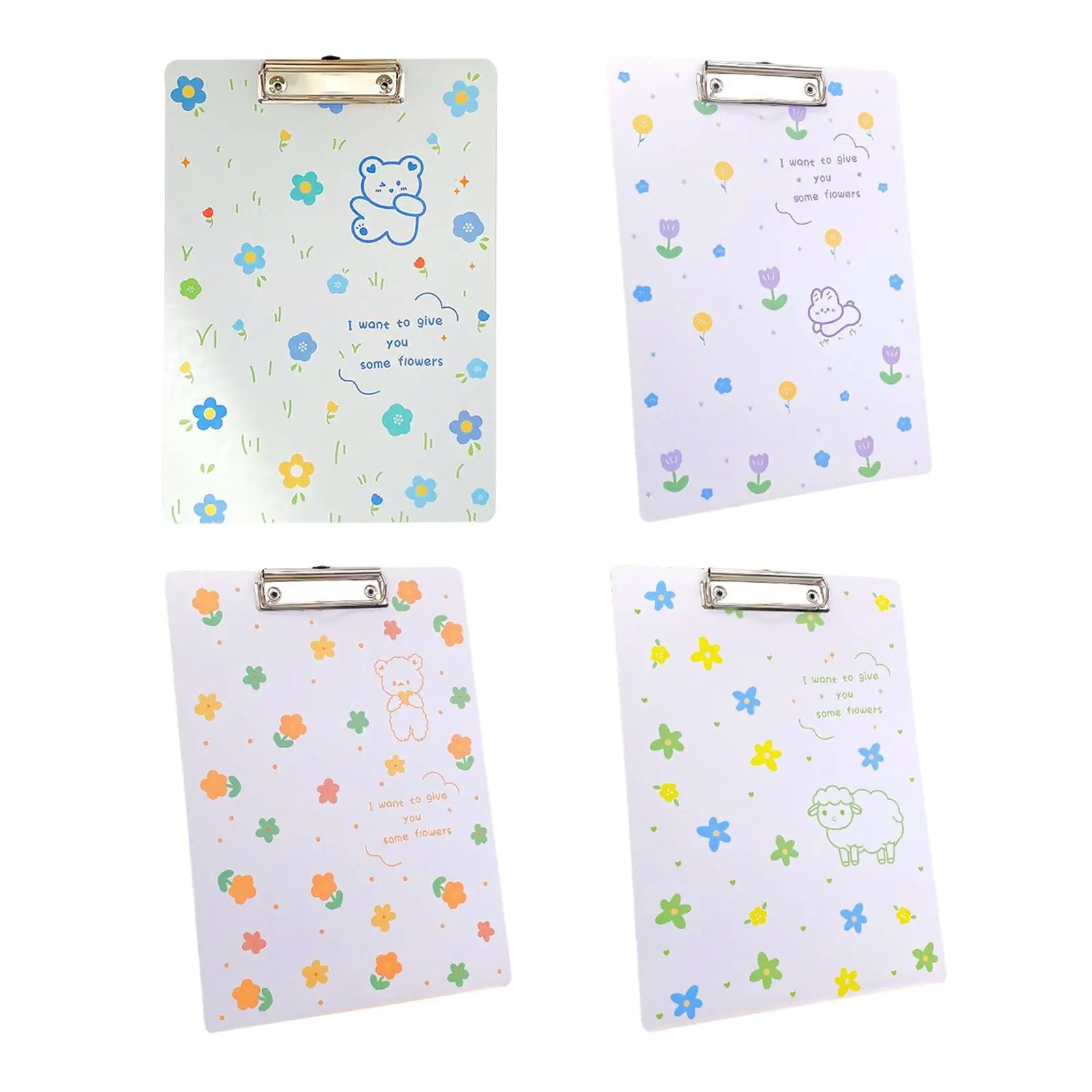 

Creative A4 Clipboard Folder Birthday Gifts Holder Fastener File Folders Paper Writing Pad for Bedroom Home Documents